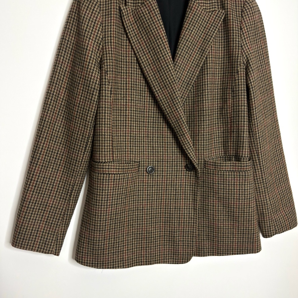 GAP Double Breasted Houndstooth Blazer - image 2